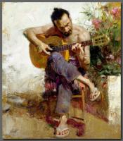 Pino Daeni - Impression oil painting.